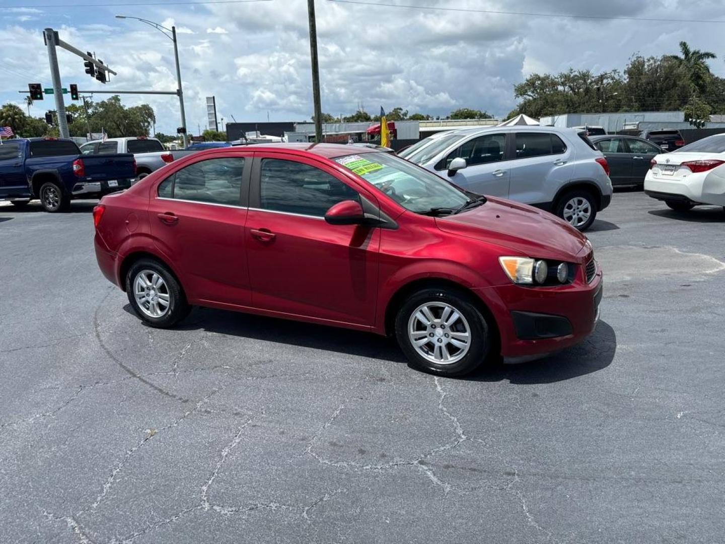 2013 RED CHEVROLET SONIC LT (1G1JC5SH2D4) with an 1.8L engine, Automatic transmission, located at 2929 9th St. West, Bradenton, 34205, (941) 242-2810, 27.473591, -82.570679 - Thanks for inquring into DriveNation USA! All vehicles listed can be viewed at www.drivenationusa.com for vehicle history reports and additonal info. We cannot quote any terms such as down payments or monthly payments without an application. You can apply directly at www.drivenationusa.com or by con - Photo#0