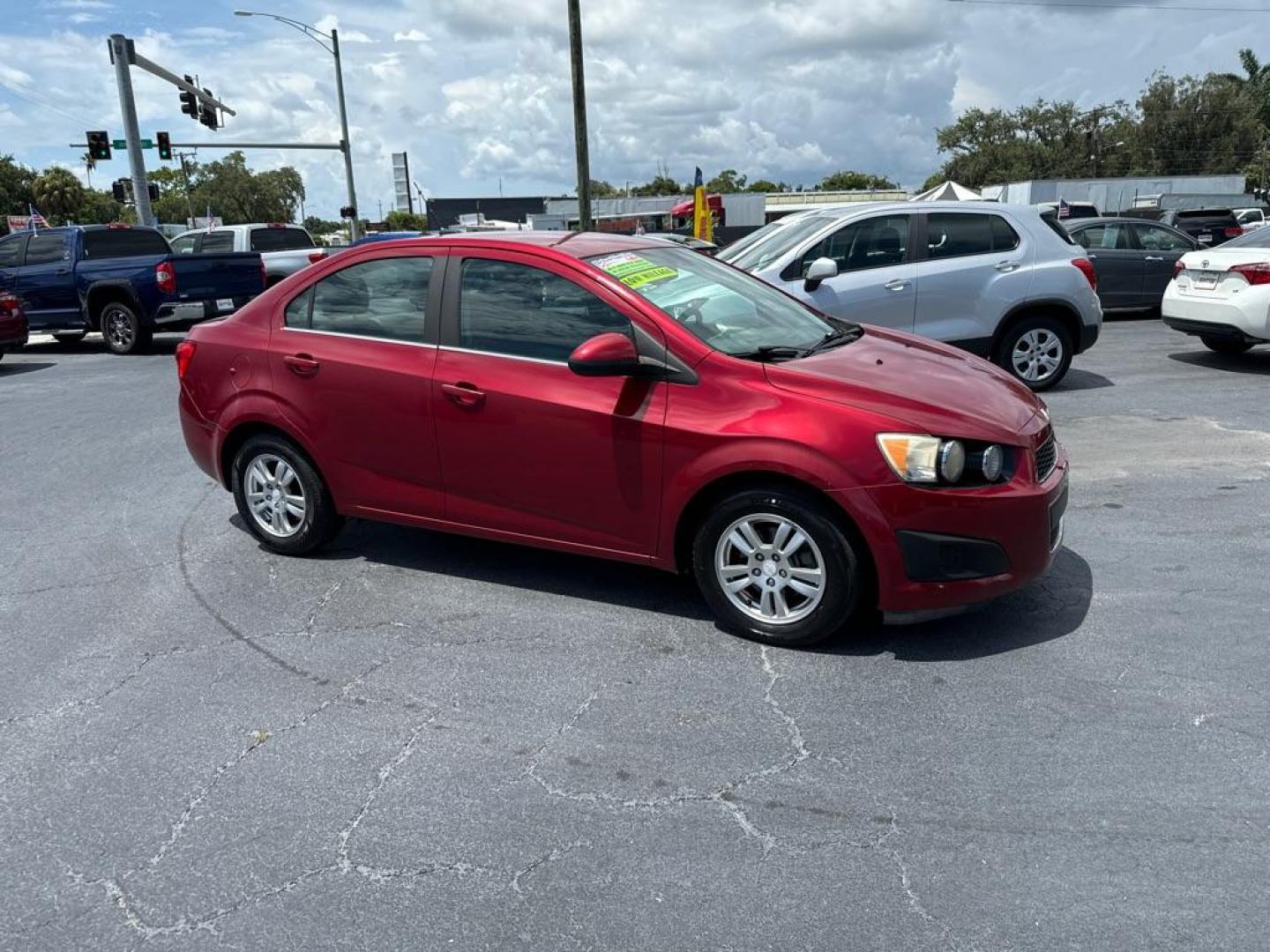 2013 RED CHEVROLET SONIC LT (1G1JC5SH2D4) with an 1.8L engine, Automatic transmission, located at 2929 9th St. West, Bradenton, 34205, (941) 242-2810, 27.473591, -82.570679 - Thanks for inquring into DriveNation USA! All vehicles listed can be viewed at www.drivenationusa.com for vehicle history reports and additonal info. We cannot quote any terms such as down payments or monthly payments without an application. You can apply directly at www.drivenationusa.com or by con - Photo#1