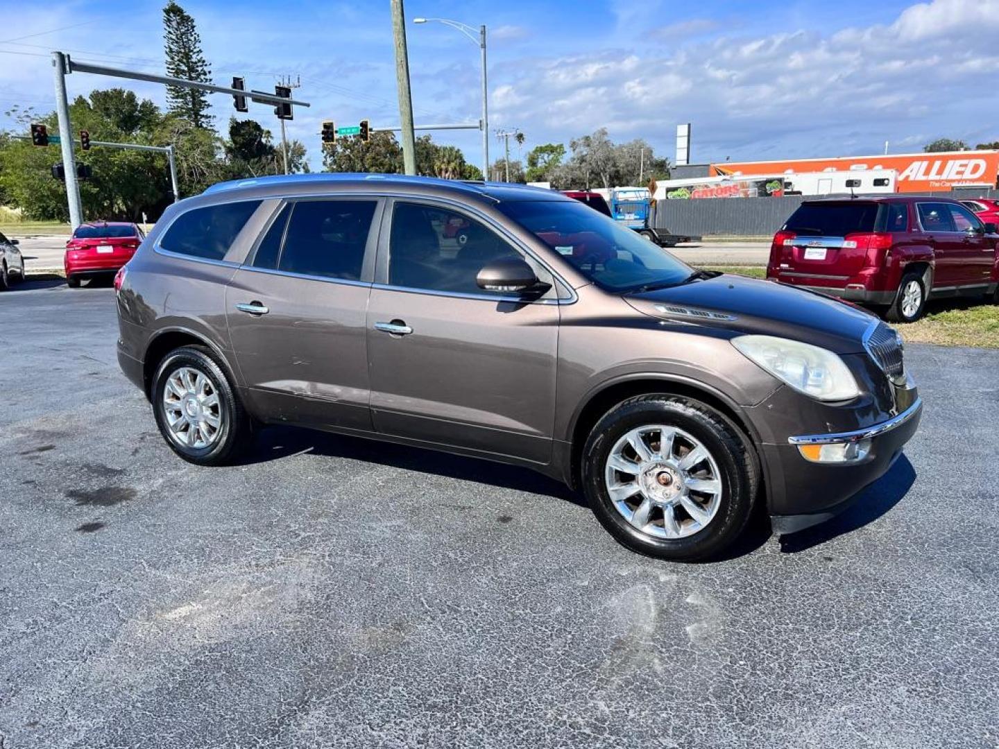 2012 BROWN BUICK ENCLAVE (5GAKRCED0CJ) with an 3.6L engine, Automatic transmission, located at 2929 9th St. West, Bradenton, 34205, (941) 242-2810, 27.473591, -82.570679 - Photo#1