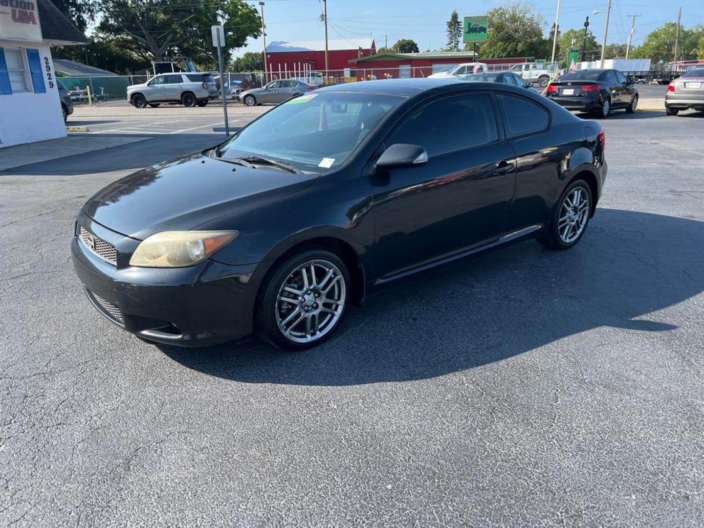 2007 BLACK SCION TC (JTKDE177170) with an 2.4L engine, Automatic transmission, located at 2929 9th St. West, Bradenton, 34205, (941) 242-2810, 27.473591, -82.570679 - Photo#3