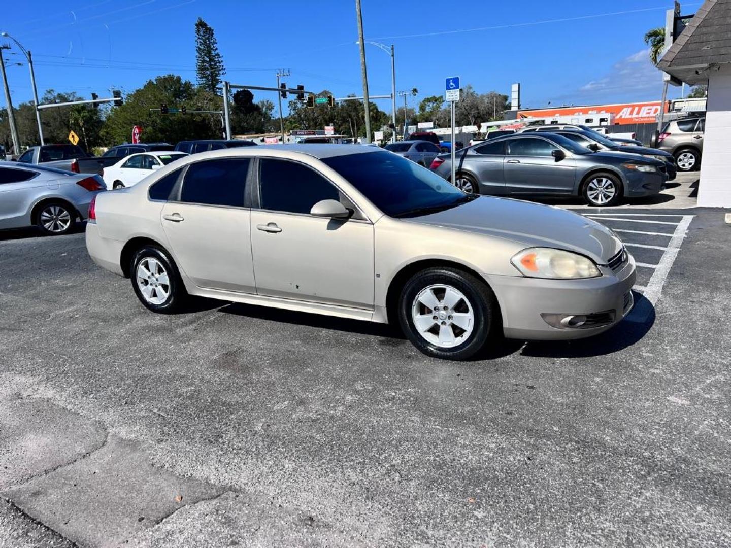 2010 TAN CHEVROLET IMPALA LT (2G1WB5EK4A1) with an 3.5L engine, Automatic transmission, located at 2929 9th St. West, Bradenton, 34205, (941) 242-2810, 27.473591, -82.570679 - Photo#2