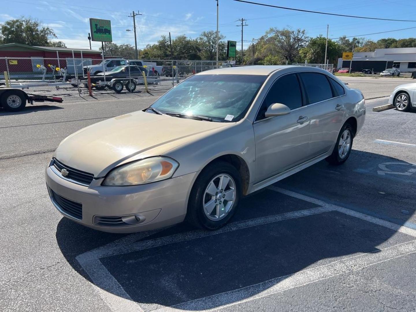 2010 TAN CHEVROLET IMPALA LT (2G1WB5EK4A1) with an 3.5L engine, Automatic transmission, located at 2929 9th St. West, Bradenton, 34205, (941) 242-2810, 27.473591, -82.570679 - Photo#4