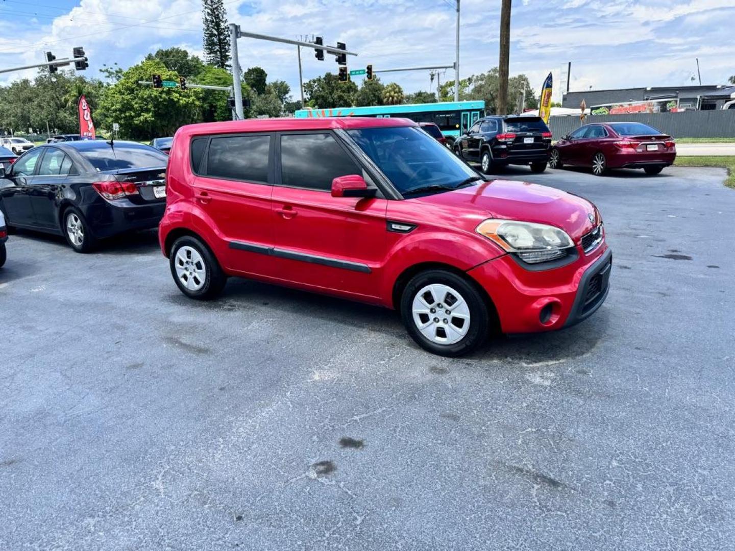 2013 RED KIA SOUL (KNDJT2A50D7) with an 1.6L engine, Automatic transmission, located at 2929 9th St. West, Bradenton, 34205, (941) 242-2810, 27.473591, -82.570679 - Thanks for inquring into DriveNation USA! All vehicles listed can be viewed at www.drivenationusa.com for vehicle history reports and additonal info. We cannot quote any terms such as down payments or monthly payments without an application. You can apply directly at www.drivenationusa.com or by con - Photo#0