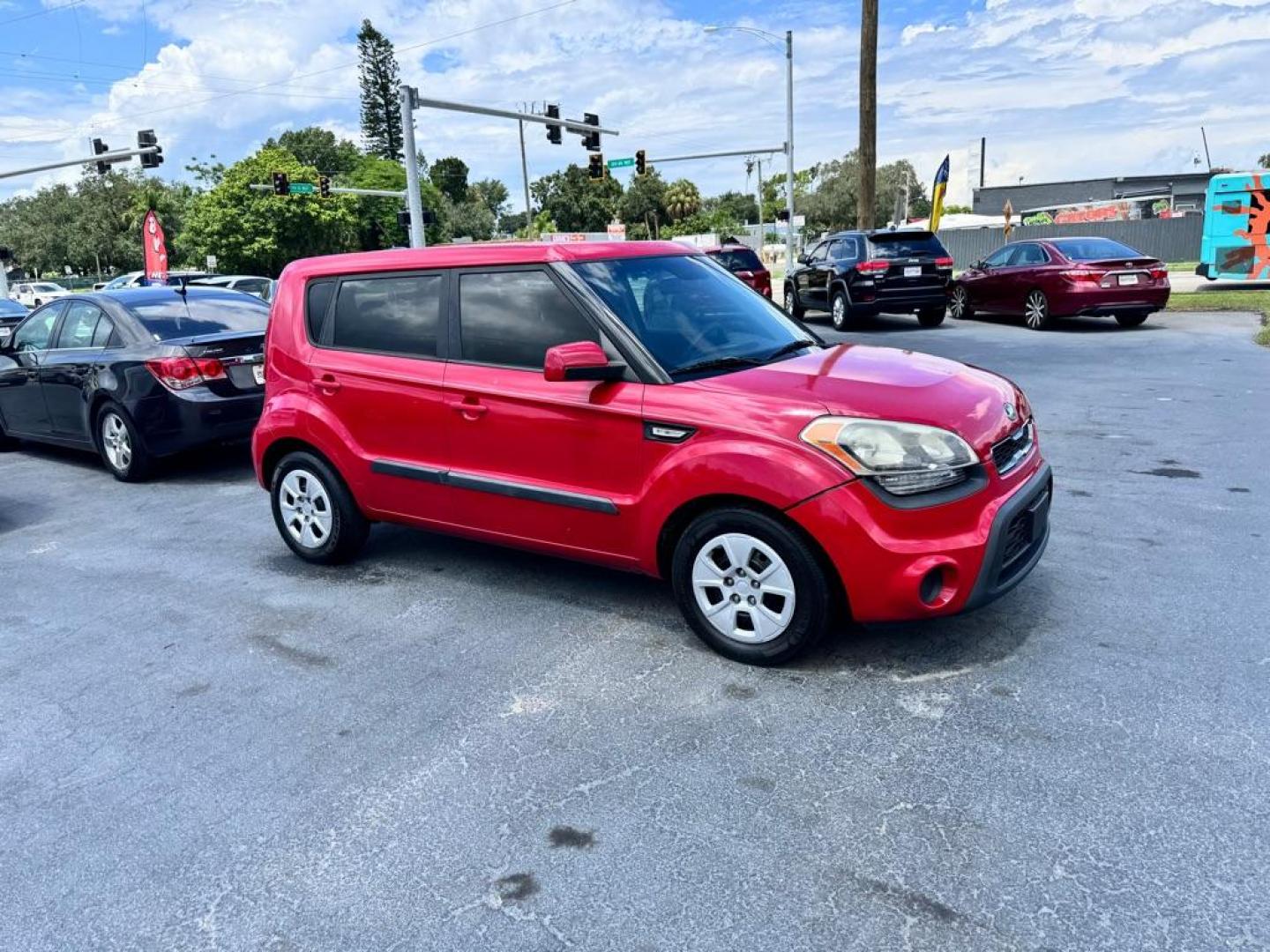 2013 RED KIA SOUL (KNDJT2A50D7) with an 1.6L engine, Automatic transmission, located at 2929 9th St. West, Bradenton, 34205, (941) 242-2810, 27.473591, -82.570679 - Thanks for inquring into DriveNation USA! All vehicles listed can be viewed at www.drivenationusa.com for vehicle history reports and additonal info. We cannot quote any terms such as down payments or monthly payments without an application. You can apply directly at www.drivenationusa.com or by con - Photo#1