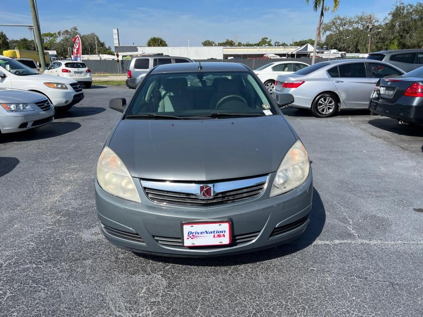 2008 GRAY SATURN AURA XE (1G8ZS57N98F) with an 3.5L engine, Automatic transmission, located at 2929 9th St. West, Bradenton, 34205, (941) 242-2810, 27.473591, -82.570679 - Photo#2