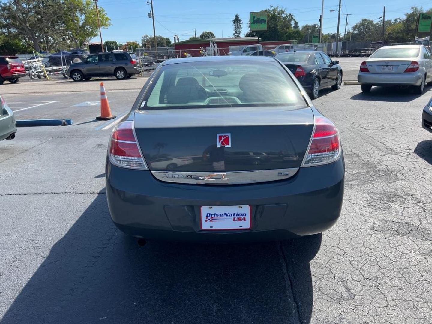 2008 GRAY SATURN AURA XE (1G8ZS57N98F) with an 3.5L engine, Automatic transmission, located at 2929 9th St. West, Bradenton, 34205, (941) 242-2810, 27.473591, -82.570679 - Photo#5