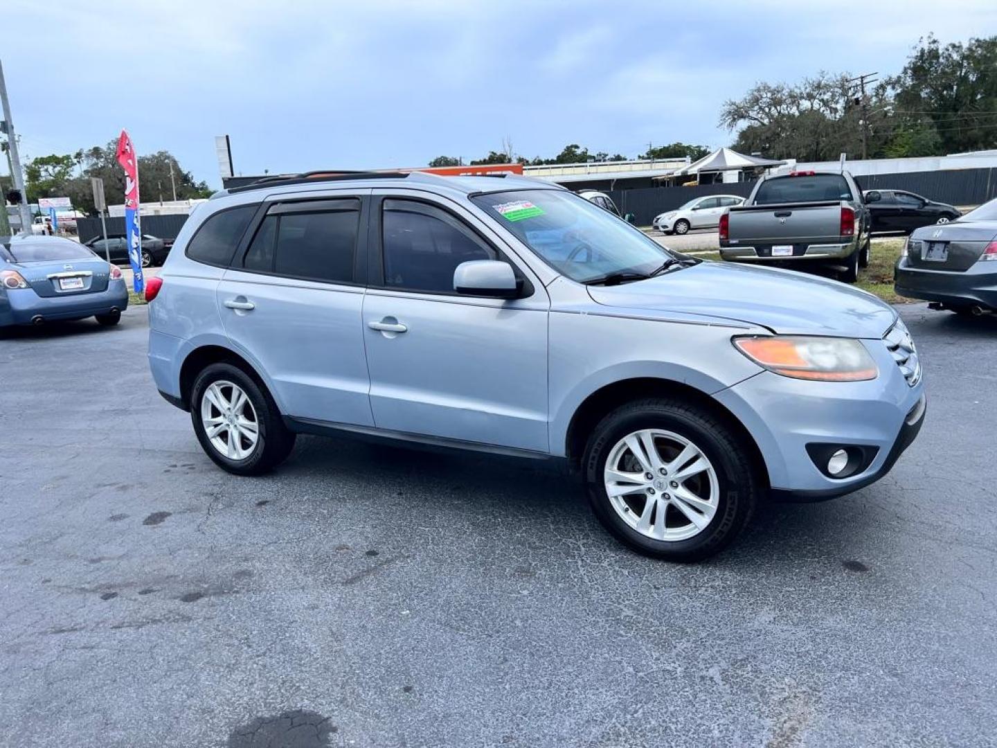 2010 BLUE HYUNDAI SANTA FE SE (5NMSH4AG4AH) with an 3.5L engine, Automatic transmission, located at 2929 9th St. West, Bradenton, 34205, (941) 242-2810, 27.473591, -82.570679 - Photo#1