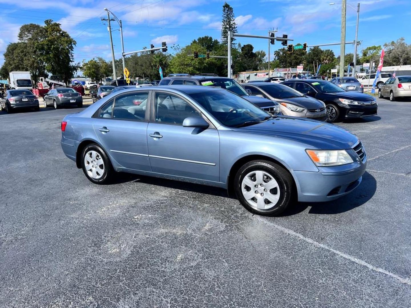 2010 BLUE HYUNDAI SONATA GLS (5NPET4AC3AH) with an 2.4L engine, Automatic transmission, located at 2929 9th St. West, Bradenton, 34205, (941) 242-2810, 27.473591, -82.570679 - Photo#0