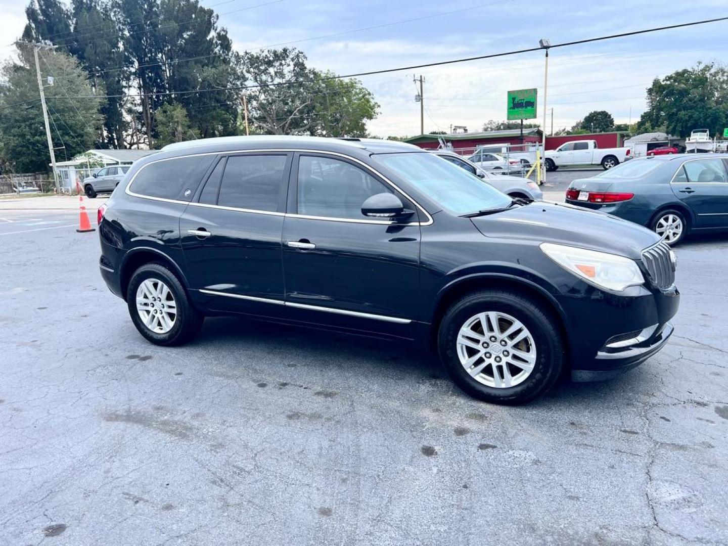 2013 BLACK BUICK ENCLAVE CXL (5GAKRBKD5DJ) with an 3.6L engine, Automatic transmission, located at 2929 9th St. West, Bradenton, 34205, (941) 242-2810, 27.473591, -82.570679 - Photo#1