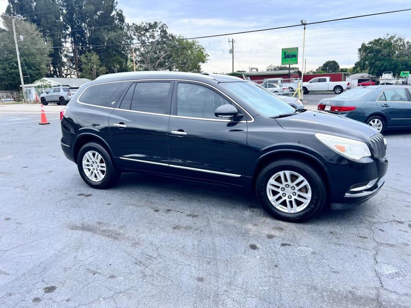 2013 BLACK BUICK ENCLAVE CXL (5GAKRBKD5DJ) with an 3.6L engine, Automatic transmission, located at 2929 9th St. West, Bradenton, 34205, (941) 242-2810, 27.473591, -82.570679 - Photo#2