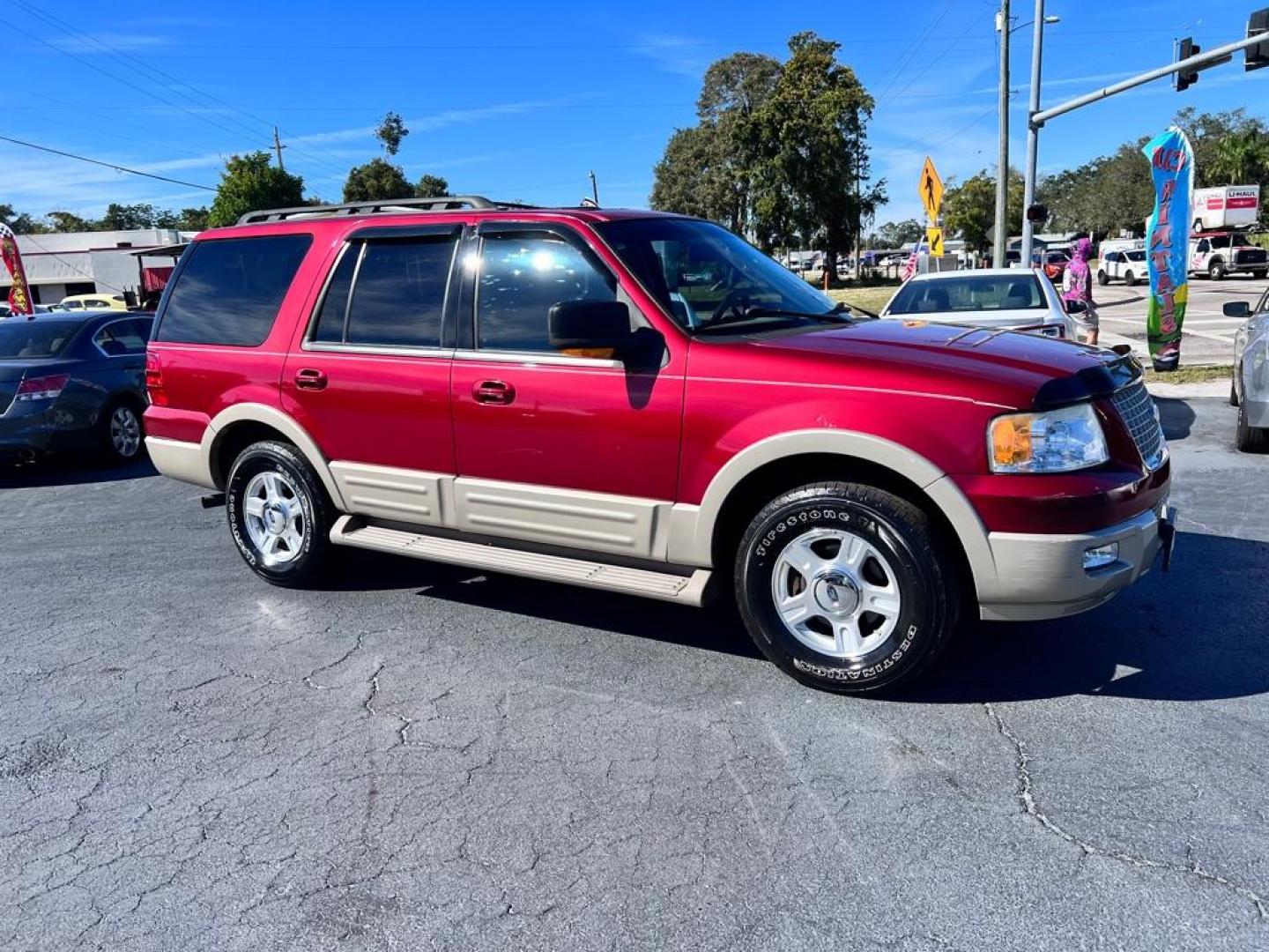 2006 RED FORD EXPEDITION EDDIE BAUER (1FMFU17506L) with an 5.4L engine, Automatic transmission, located at 2929 9th St. West, Bradenton, 34205, (941) 242-2810, 27.473591, -82.570679 - Photo#0