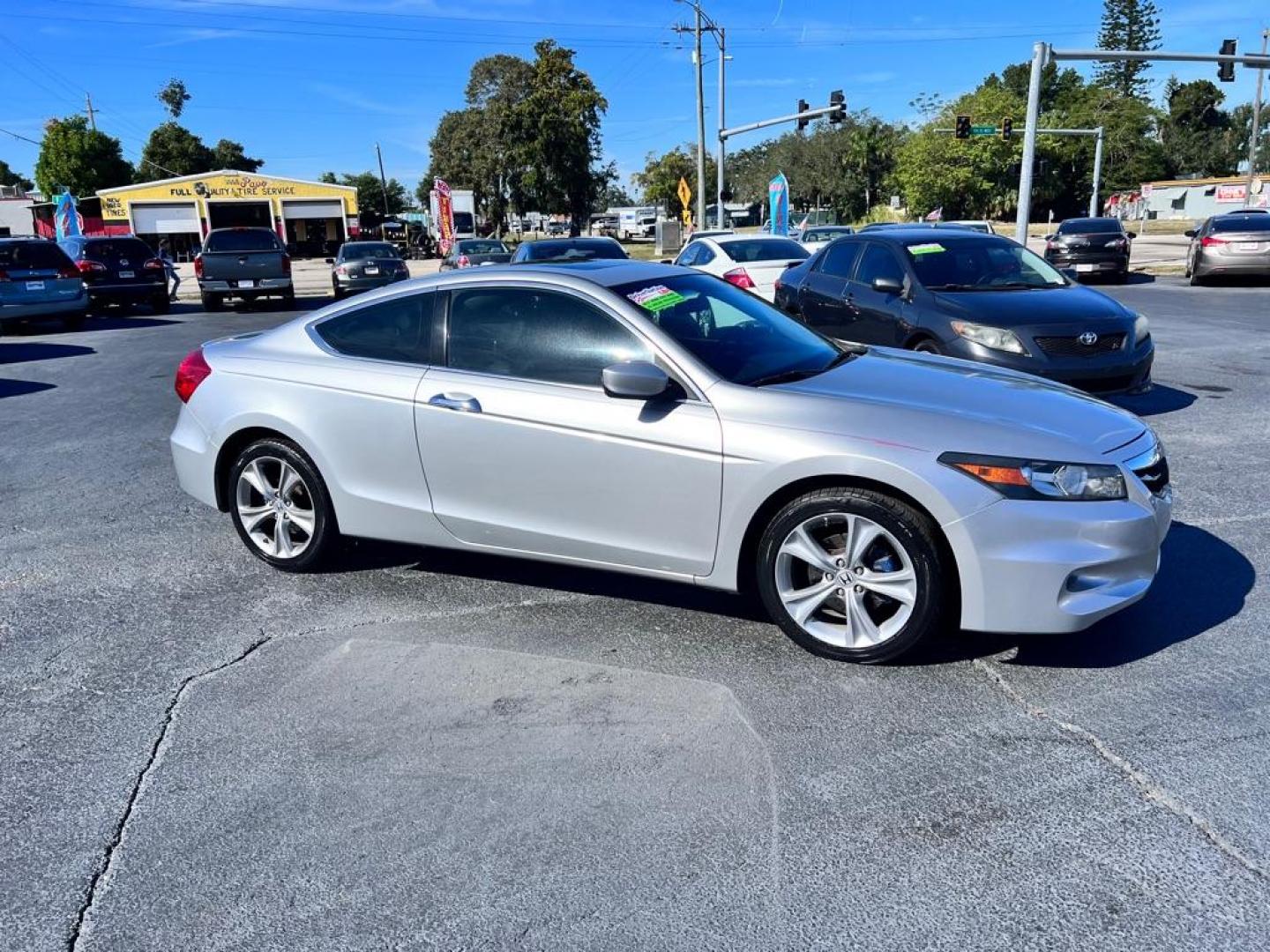 2012 SILVER HONDA ACCORD EXL (1HGCS2B8XCA) with an 3.5L engine, Automatic transmission, located at 2929 9th St. West, Bradenton, 34205, (941) 242-2810, 27.473591, -82.570679 - Photo#0