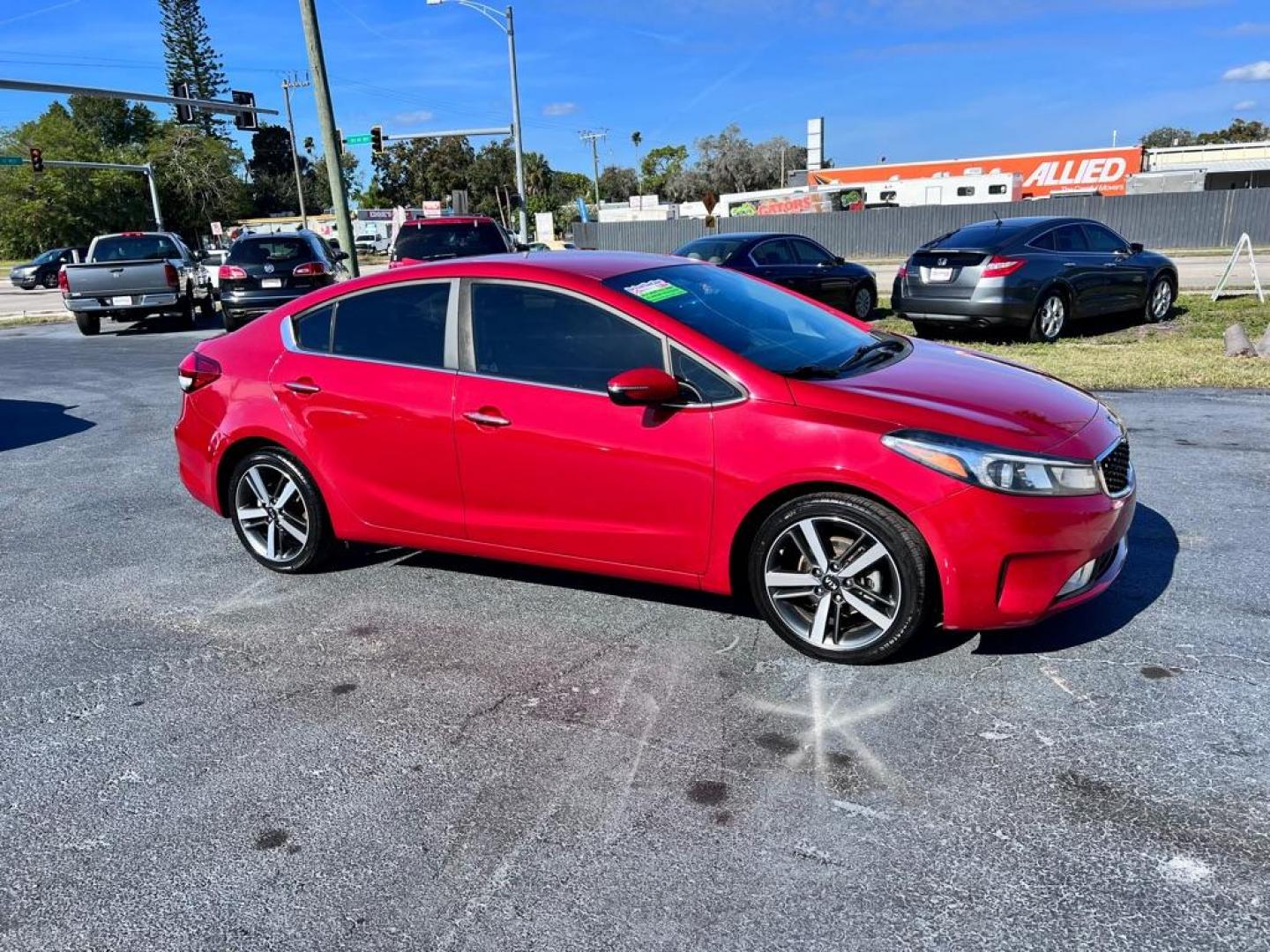 2018 RED KIA FORTE EX (3KPFL4A81JE) with an 2.0L engine, Automatic transmission, located at 2929 9th St. West, Bradenton, 34205, (941) 242-2810, 27.473591, -82.570679 - Thanks for inquring into DriveNation USA! All vehicles listed can be viewed at www.drivenationusa.com for vehicle history reports and additonal info. We cannot quote any terms such as down payments or monthly payments without an application. You can apply directly at www.drivenationusa.com or by con - Photo#0