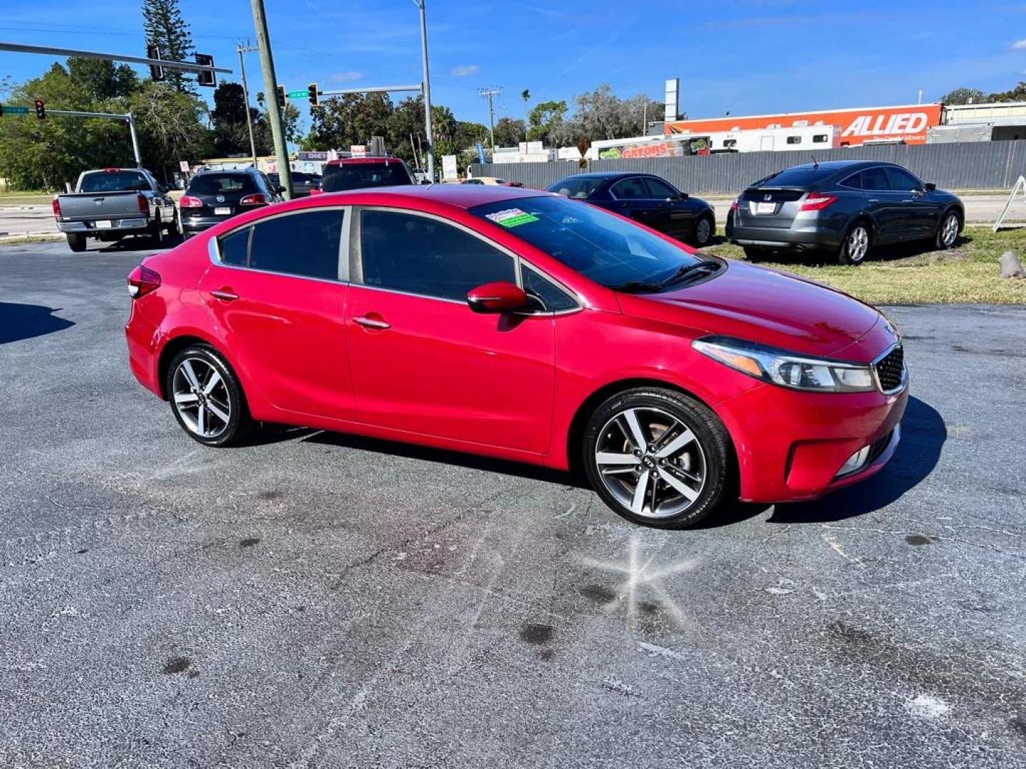 2018 RED KIA FORTE EX (3KPFL4A81JE) with an 2.0L engine, Automatic transmission, located at 2929 9th St. West, Bradenton, 34205, (941) 242-2810, 27.473591, -82.570679 - Thanks for inquring into DriveNation USA! All vehicles listed can be viewed at www.drivenationusa.com for vehicle history reports and additonal info. We cannot quote any terms such as down payments or monthly payments without an application. You can apply directly at www.drivenationusa.com or by con - Photo#1