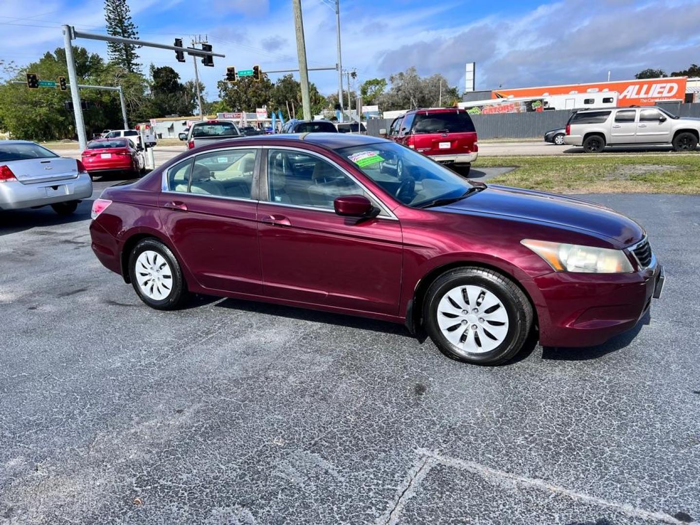 2010 RED HONDA ACCORD LX (1HGCP2F33AA) with an 2.4L engine, Automatic transmission, located at 2929 9th St. West, Bradenton, 34205, (941) 242-2810, 27.473591, -82.570679 - Photo#1