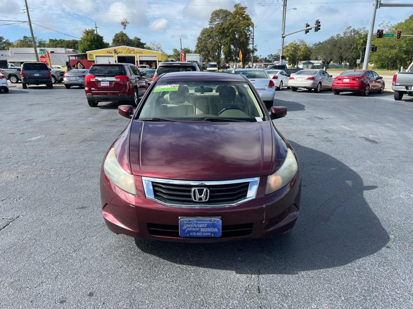 2010 RED HONDA ACCORD LX (1HGCP2F33AA) with an 2.4L engine, Automatic transmission, located at 2929 9th St. West, Bradenton, 34205, (941) 242-2810, 27.473591, -82.570679 - Photo#2