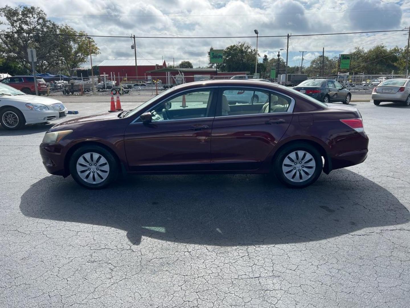 2010 RED HONDA ACCORD LX (1HGCP2F33AA) with an 2.4L engine, Automatic transmission, located at 2929 9th St. West, Bradenton, 34205, (941) 242-2810, 27.473591, -82.570679 - Photo#4