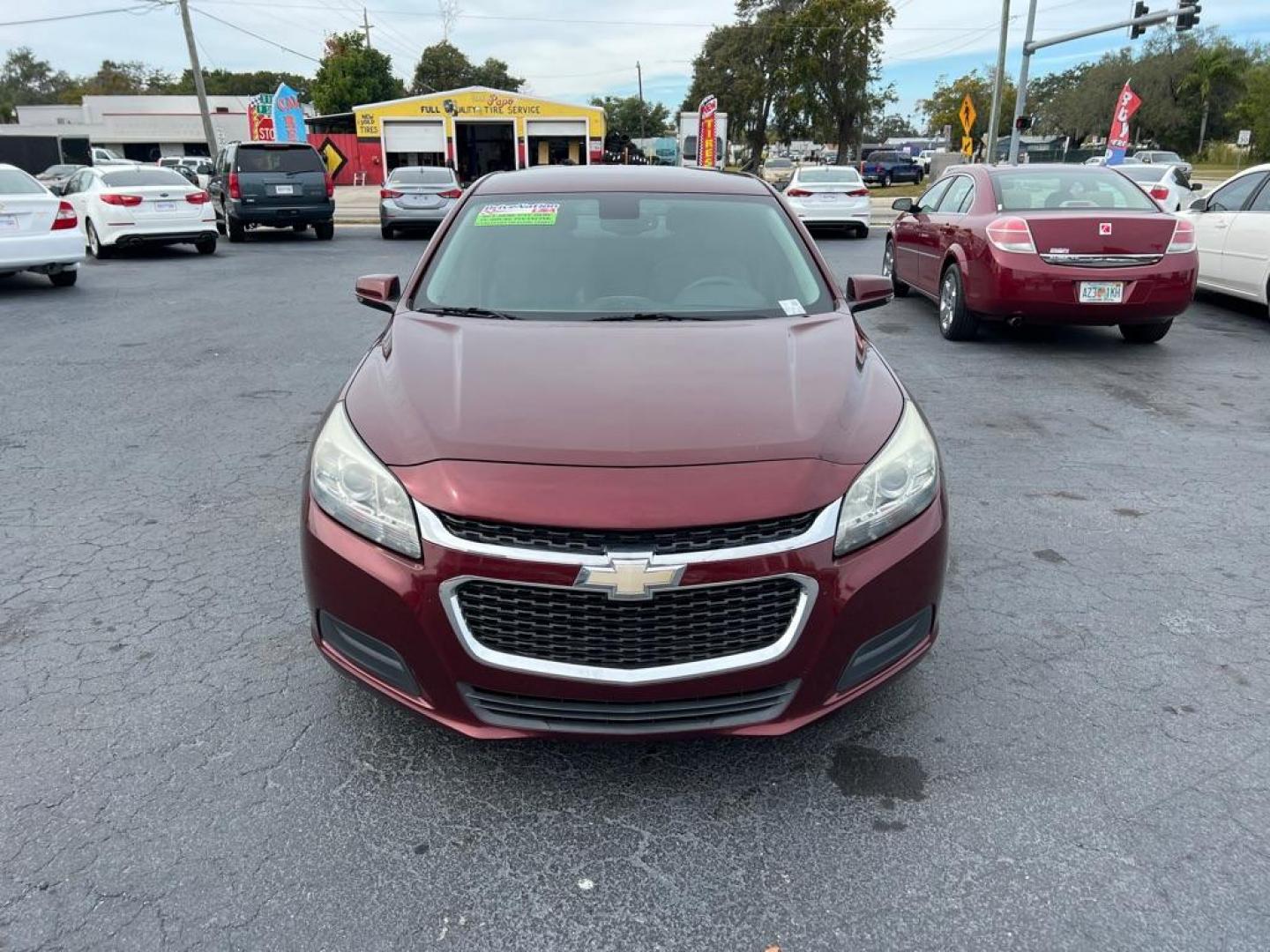 2014 MAROON CHEVROLET MALIBU 1LT (1G11C5SL2EF) with an 2.5L engine, Automatic transmission, located at 2929 9th St. West, Bradenton, 34205, (941) 242-2810, 27.473591, -82.570679 - Photo#1