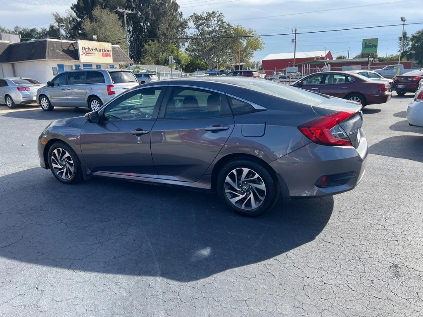 2016 BLACK HONDA CIVIC EX (19XFC2F75GE) with an 2.0L engine, Continuously Variable transmission, located at 2929 9th St. West, Bradenton, 34205, (941) 242-2810, 27.473591, -82.570679 - Photo#4