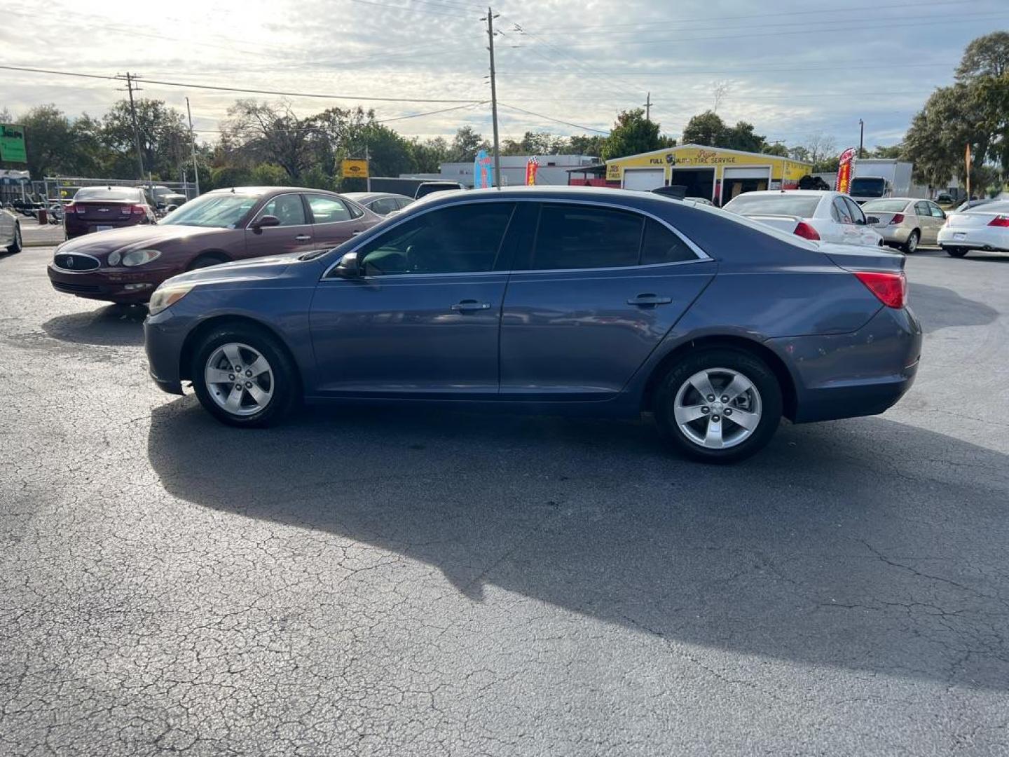 2015 BLUE CHEVROLET MALIBU LS (1G11B5SL3FF) with an 2.5L engine, Automatic transmission, located at 2929 9th St. West, Bradenton, 34205, (941) 242-2810, 27.473591, -82.570679 - Photo#4