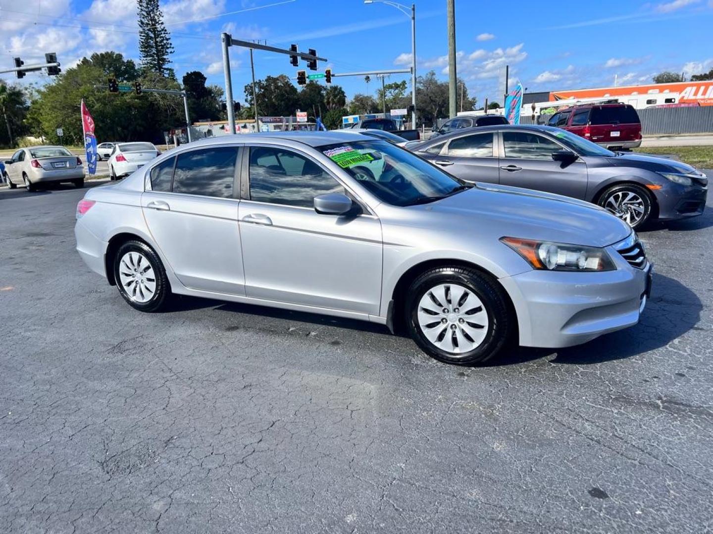 2012 SILVER HONDA ACCORD LX (1HGCP2F35CA) with an 2.4L engine, Automatic transmission, located at 2929 9th St. West, Bradenton, 34205, (941) 242-2810, 27.473591, -82.570679 - Photo#0