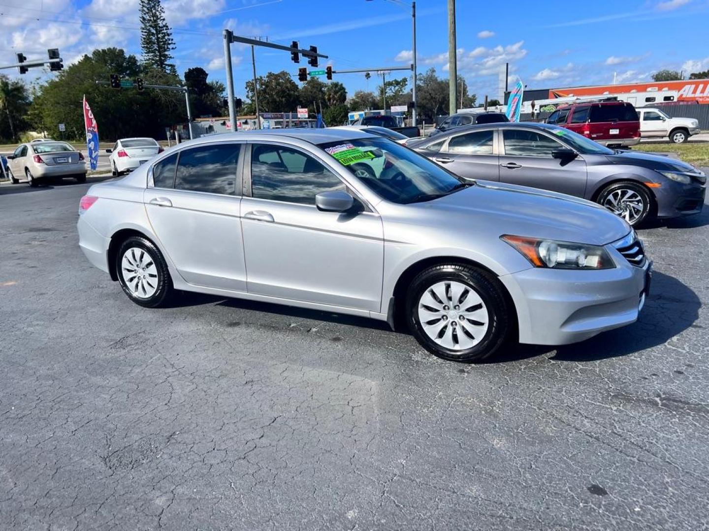 2012 SILVER HONDA ACCORD LX (1HGCP2F35CA) with an 2.4L engine, Automatic transmission, located at 2929 9th St. West, Bradenton, 34205, (941) 242-2810, 27.473591, -82.570679 - Photo#12