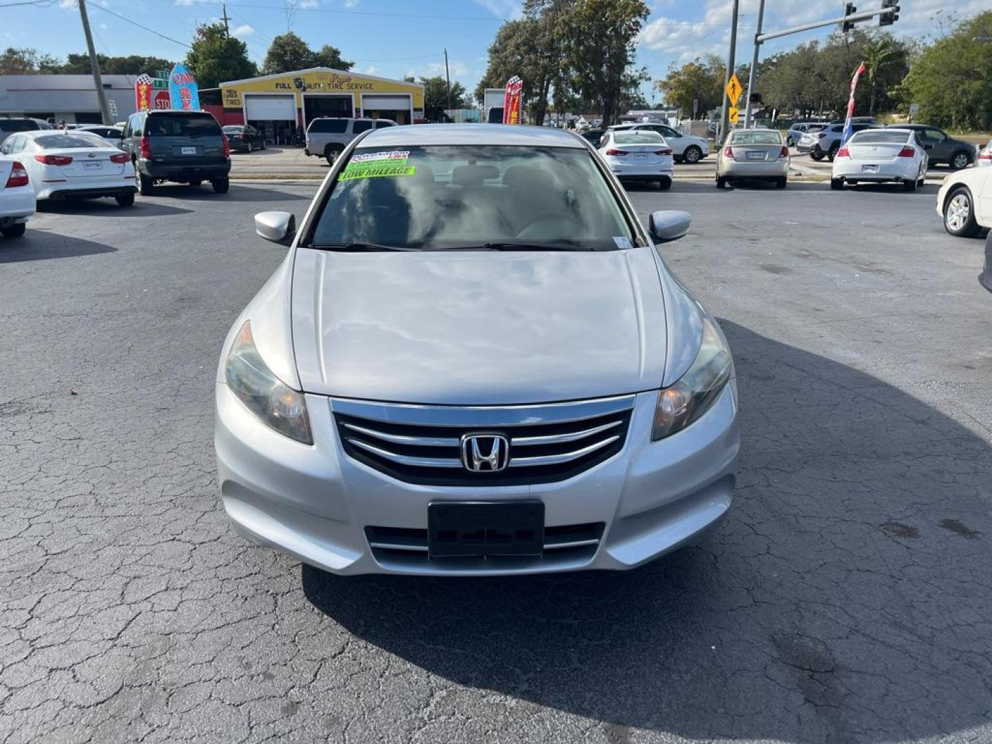 2012 SILVER HONDA ACCORD LX (1HGCP2F35CA) with an 2.4L engine, Automatic transmission, located at 2929 9th St. West, Bradenton, 34205, (941) 242-2810, 27.473591, -82.570679 - Photo#2