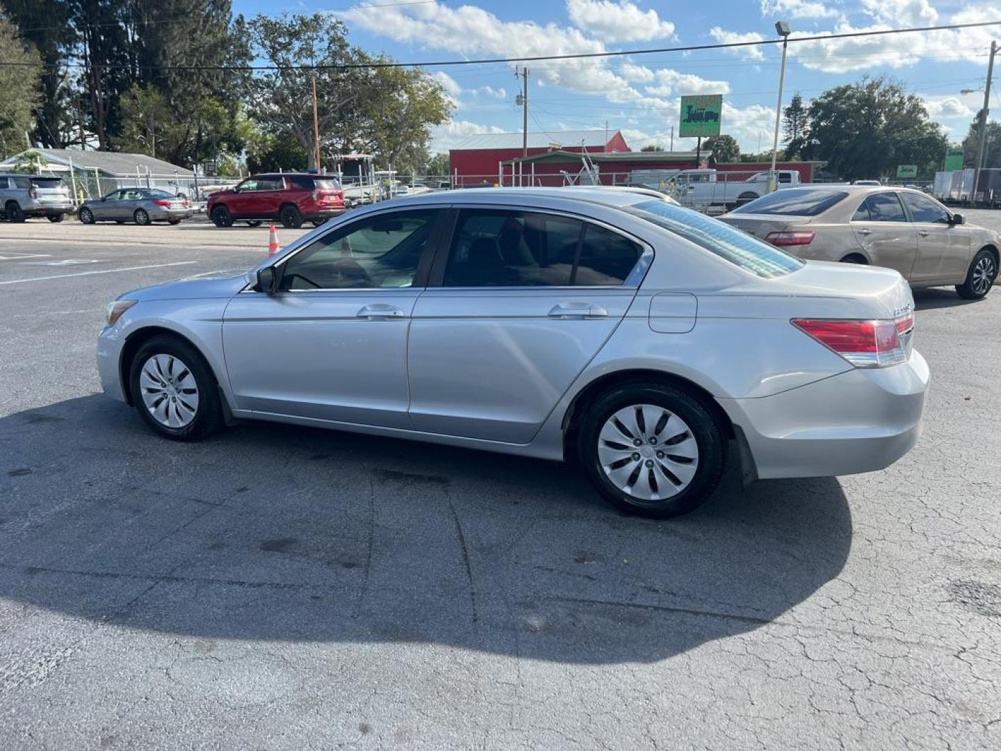 2012 SILVER HONDA ACCORD LX (1HGCP2F35CA) with an 2.4L engine, Automatic transmission, located at 2929 9th St. West, Bradenton, 34205, (941) 242-2810, 27.473591, -82.570679 - Photo#4