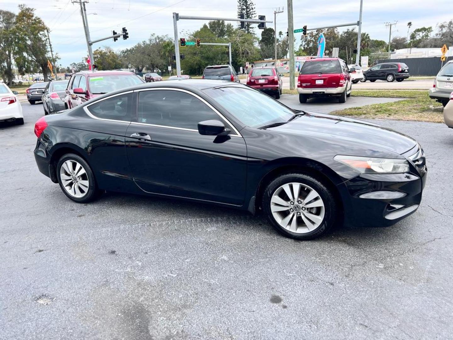 2012 BLACK HONDA ACCORD LX (1HGCS1B30CA) with an 2.4L engine, Automatic transmission, located at 2929 9th St. West, Bradenton, 34205, (941) 242-2810, 27.473591, -82.570679 - Photo#1