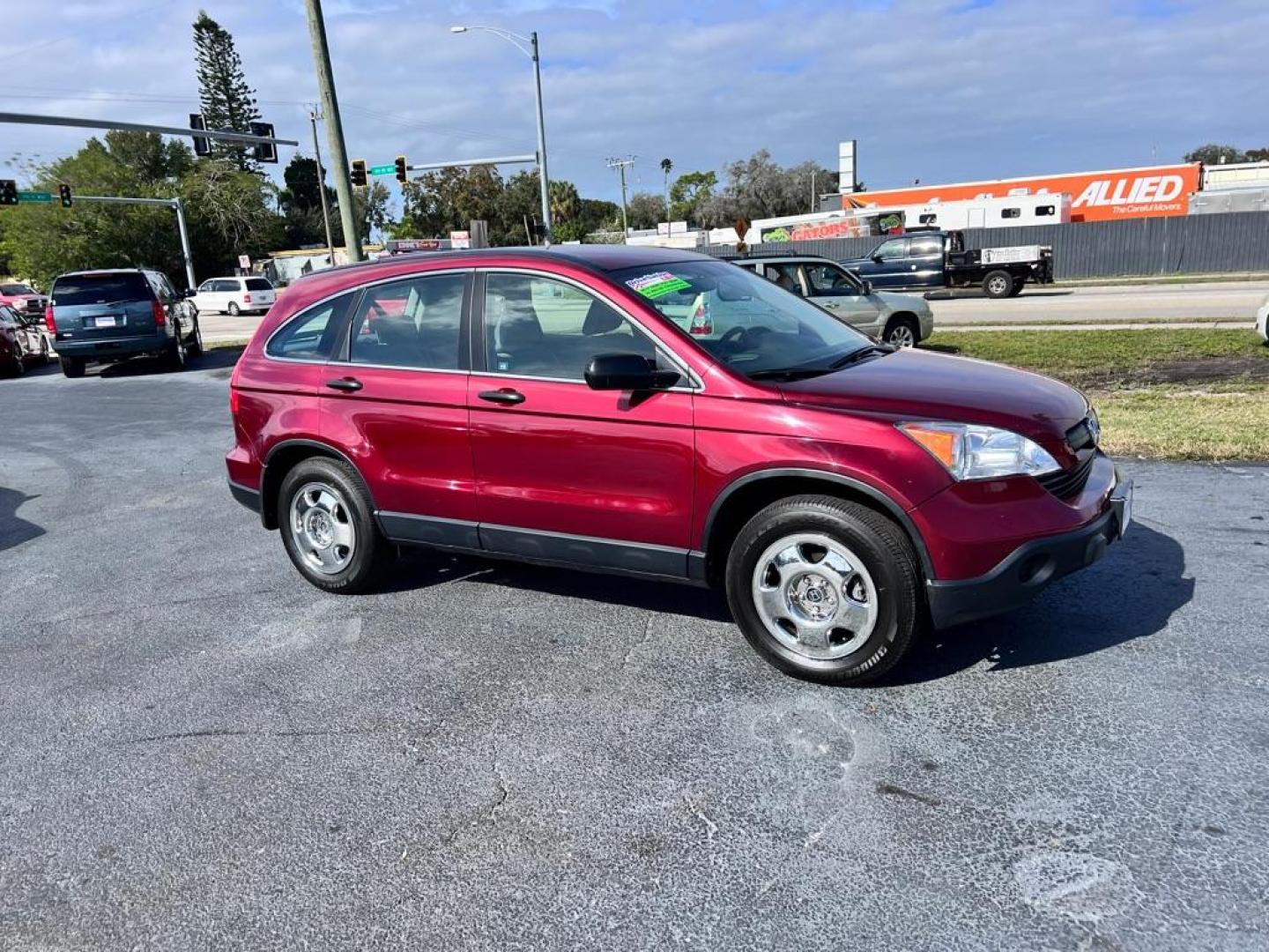 2009 MAROON HONDA CR-V LX (JHLRE38319C) with an 2.4L engine, Automatic transmission, located at 2929 9th St. West, Bradenton, 34205, (941) 242-2810, 27.473591, -82.570679 - Photo#15