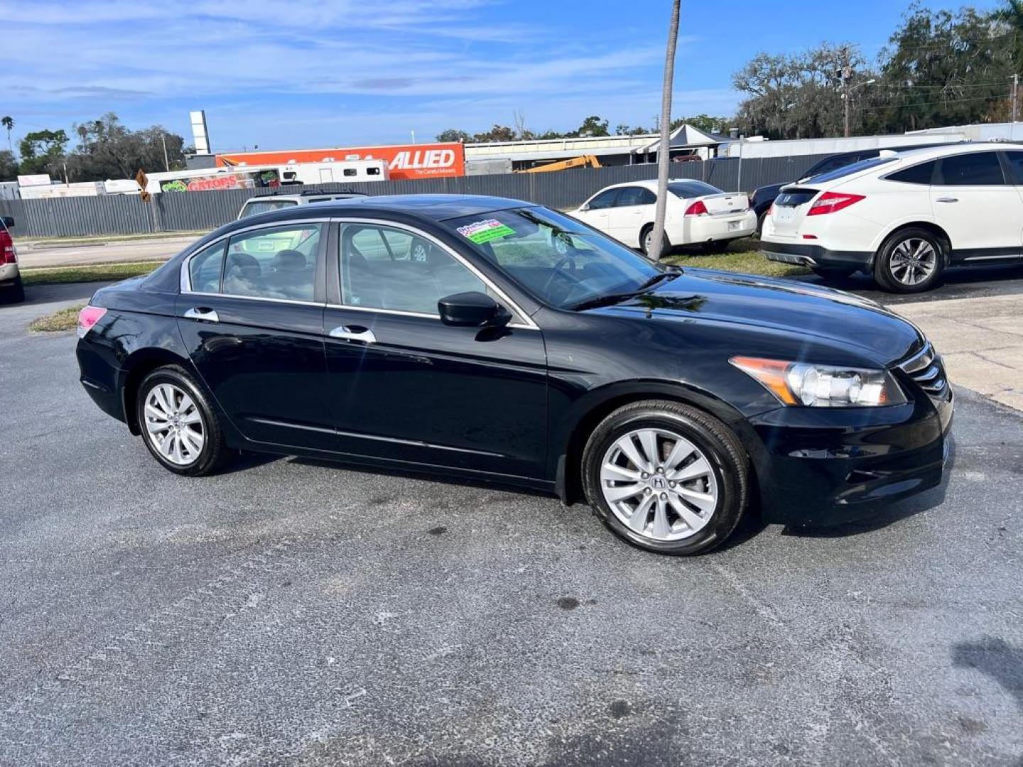 2012 BLACK HONDA ACCORD EXL (1HGCP3F83CA) with an 3.5L engine, Automatic transmission, located at 2929 9th St. West, Bradenton, 34205, (941) 242-2810, 27.473591, -82.570679 - Photo#1