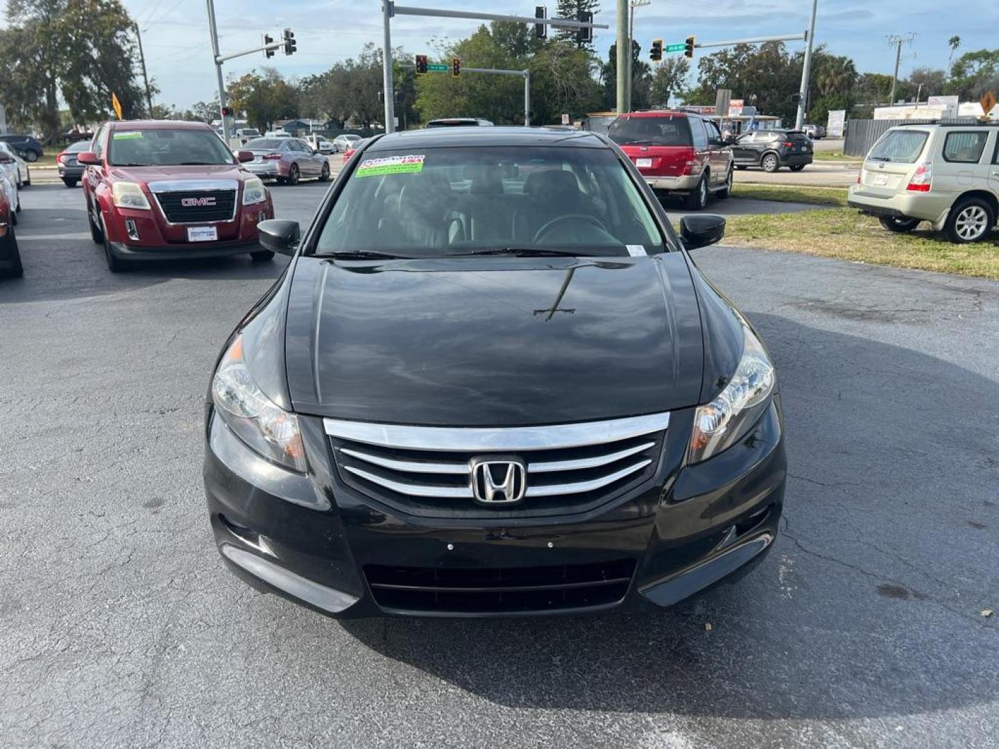 2012 BLACK HONDA ACCORD EXL (1HGCP3F83CA) with an 3.5L engine, Automatic transmission, located at 2929 9th St. West, Bradenton, 34205, (941) 242-2810, 27.473591, -82.570679 - Photo#2