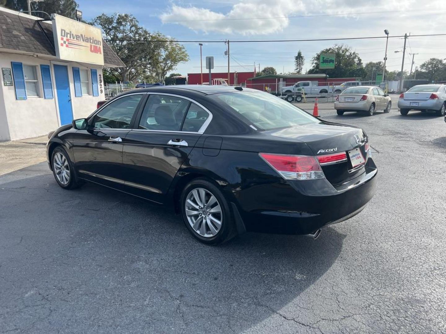 2012 BLACK HONDA ACCORD EXL (1HGCP3F83CA) with an 3.5L engine, Automatic transmission, located at 2929 9th St. West, Bradenton, 34205, (941) 242-2810, 27.473591, -82.570679 - Photo#5