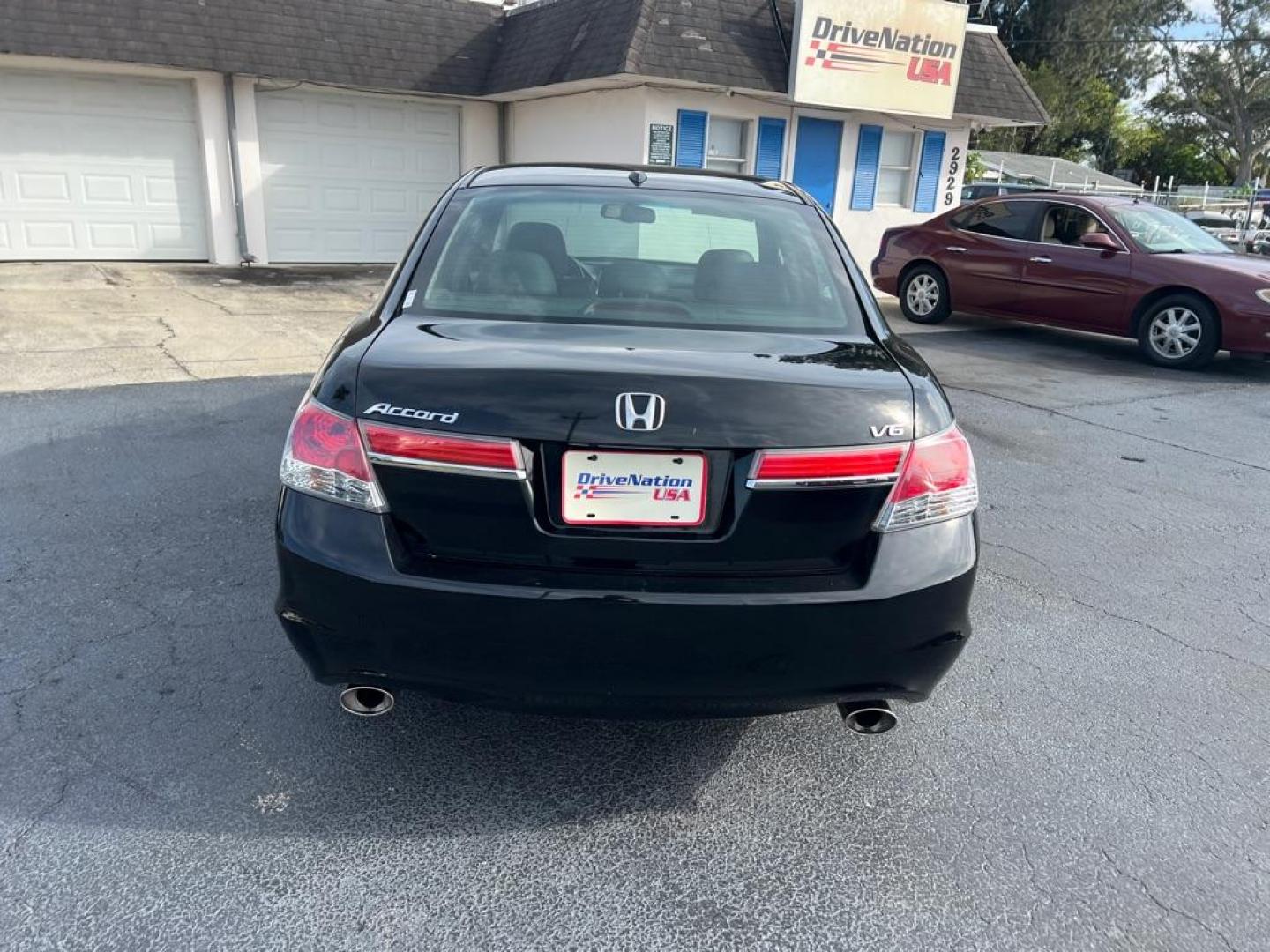 2012 BLACK HONDA ACCORD EXL (1HGCP3F83CA) with an 3.5L engine, Automatic transmission, located at 2929 9th St. West, Bradenton, 34205, (941) 242-2810, 27.473591, -82.570679 - Photo#6