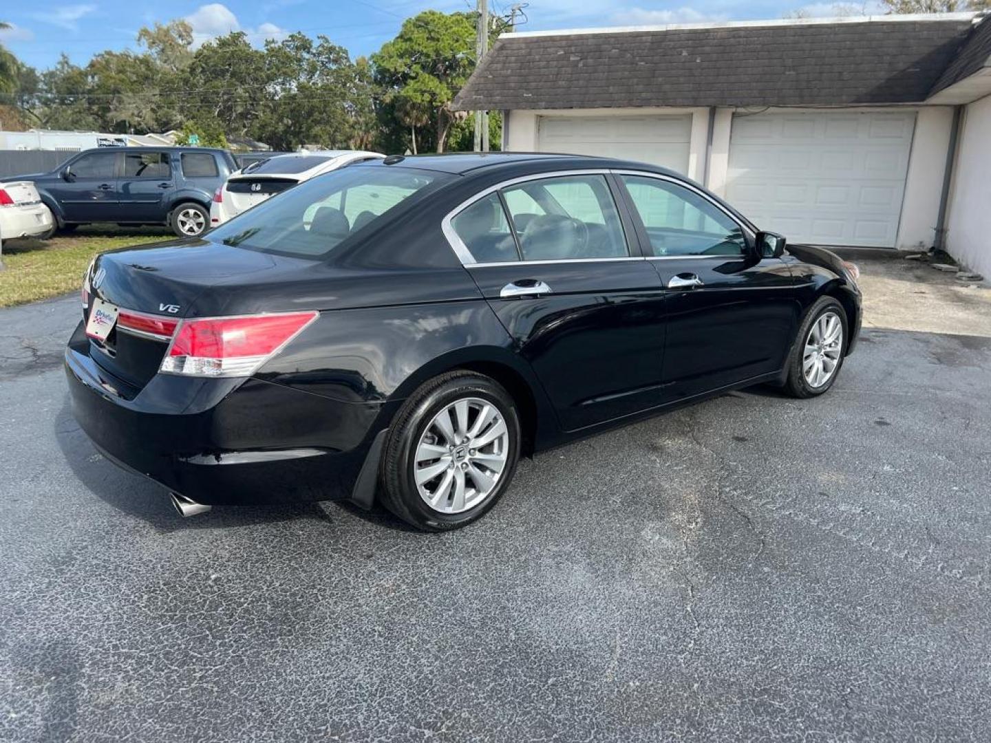 2012 BLACK HONDA ACCORD EXL (1HGCP3F83CA) with an 3.5L engine, Automatic transmission, located at 2929 9th St. West, Bradenton, 34205, (941) 242-2810, 27.473591, -82.570679 - Photo#7