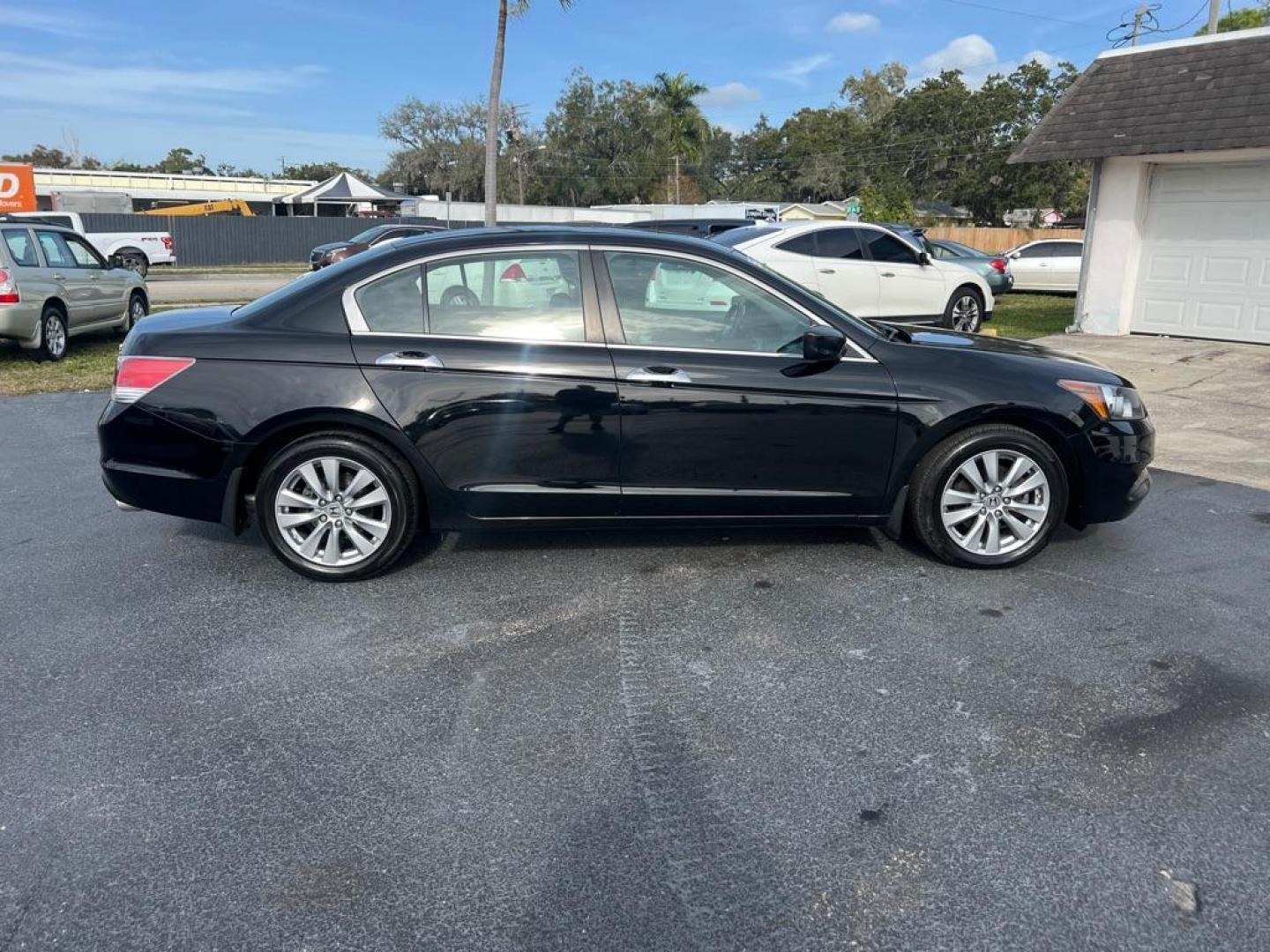 2012 BLACK HONDA ACCORD EXL (1HGCP3F83CA) with an 3.5L engine, Automatic transmission, located at 2929 9th St. West, Bradenton, 34205, (941) 242-2810, 27.473591, -82.570679 - Photo#8