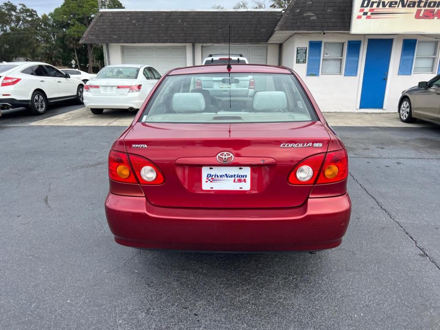 2004 RED TOYOTA COROLLA CE (2T1BR32E14C) with an 1.8L engine, Automatic transmission, located at 2929 9th St. West, Bradenton, 34205, (941) 242-2810, 27.473591, -82.570679 - Photo#6