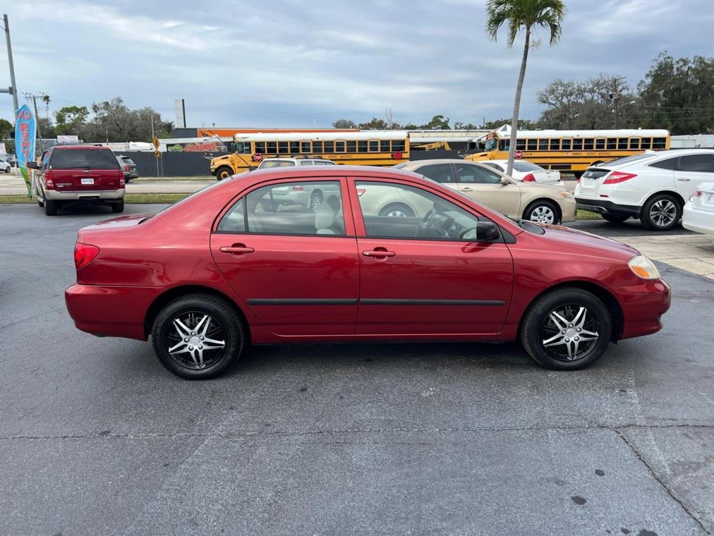 2004 RED TOYOTA COROLLA CE (2T1BR32E14C) with an 1.8L engine, Automatic transmission, located at 2929 9th St. West, Bradenton, 34205, (941) 242-2810, 27.473591, -82.570679 - Photo#8