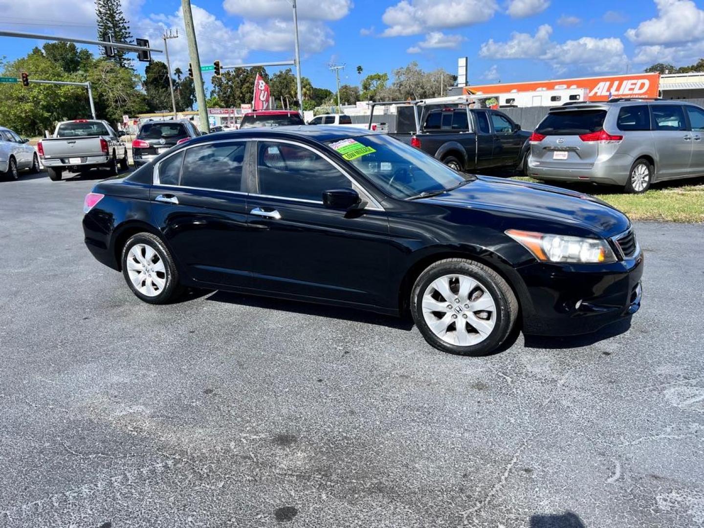 2008 BLACK HONDA ACCORD EXL (1HGCP26858A) with an 2.4L engine, Automatic transmission, located at 2929 9th St. West, Bradenton, 34205, (941) 242-2810, 27.473591, -82.570679 - Photo#0