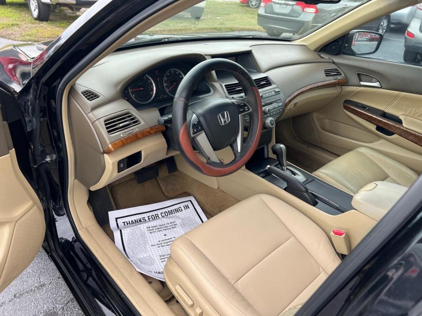 2008 BLACK HONDA ACCORD EXL (1HGCP26858A) with an 2.4L engine, Automatic transmission, located at 2929 9th St. West, Bradenton, 34205, (941) 242-2810, 27.473591, -82.570679 - Photo#12