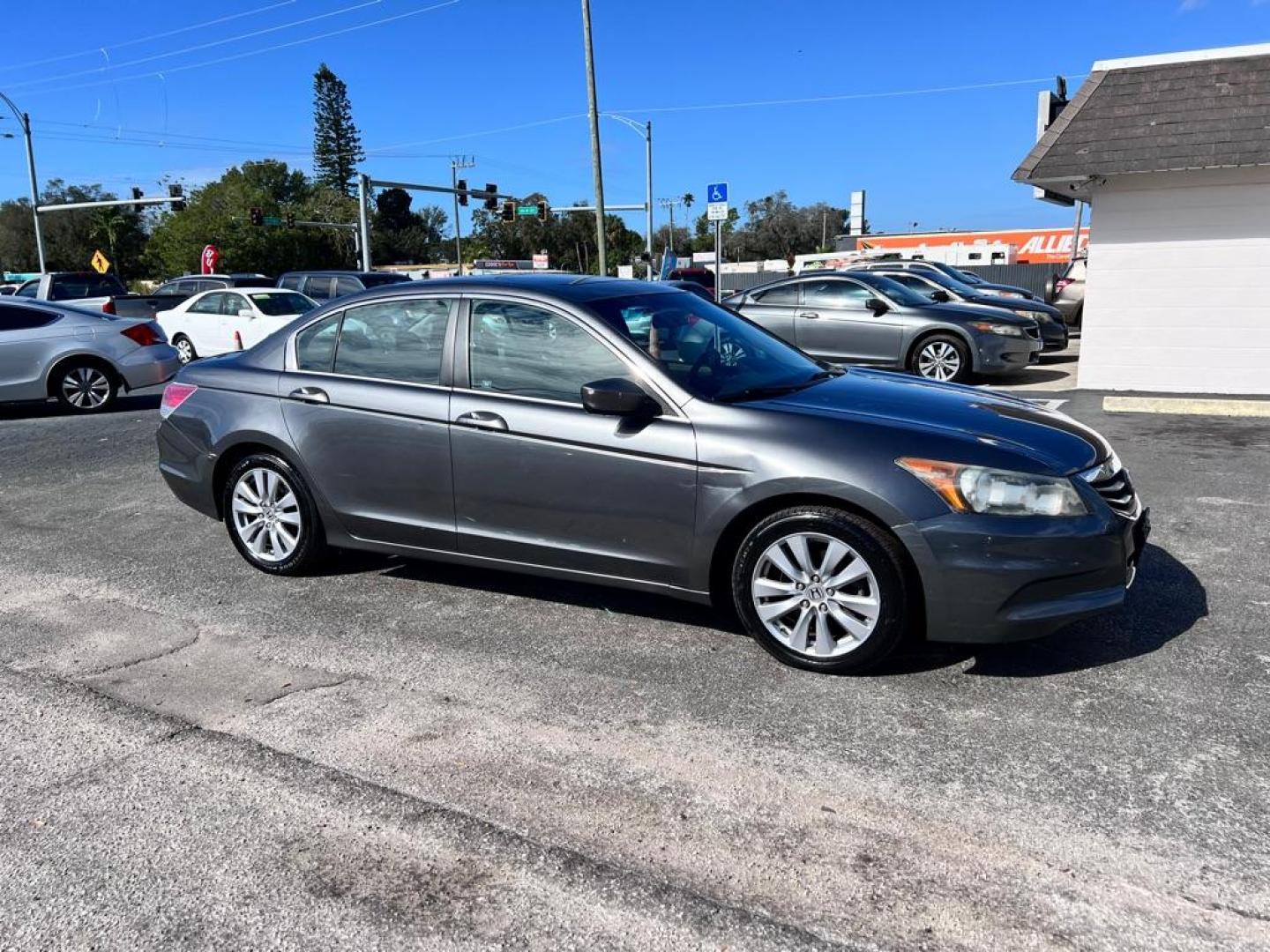 2011 GRAY HONDA ACCORD EXL (1HGCP2F85BA) with an 2.4L engine, Automatic transmission, located at 2929 9th St. West, Bradenton, 34205, (941) 242-2810, 27.473591, -82.570679 - Photo#0