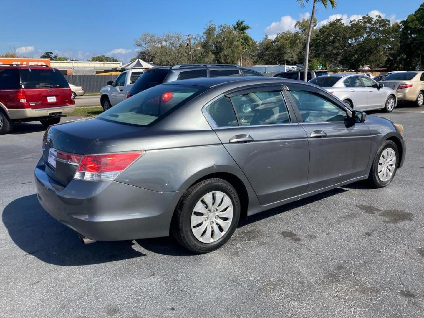 2011 GRAY HONDA ACCORD LX (1HGCP2F35BA) with an 2.4L engine, Automatic transmission, located at 2929 9th St. West, Bradenton, 34205, (941) 242-2810, 27.473591, -82.570679 - Photo#2