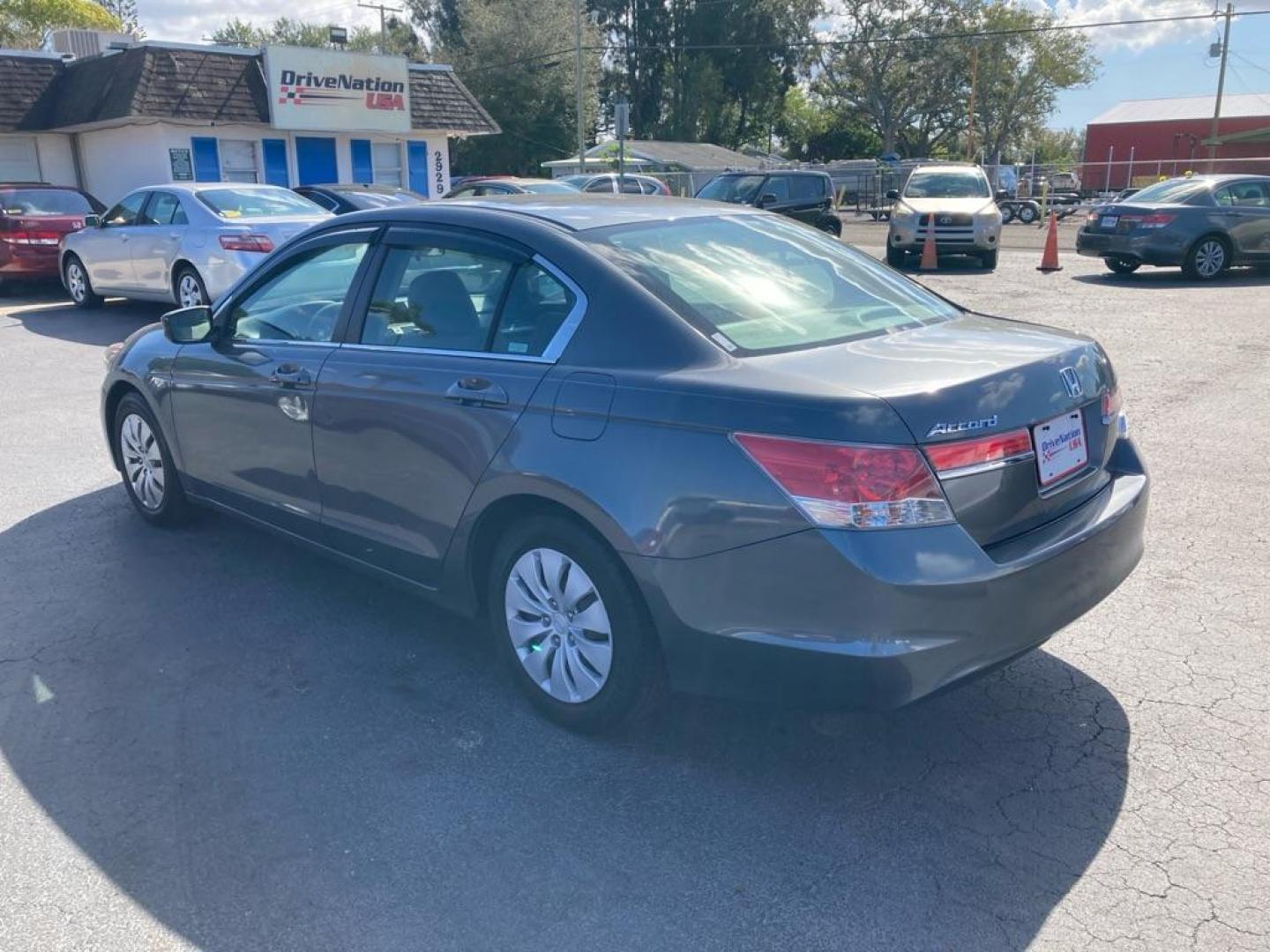 2011 GRAY HONDA ACCORD LX (1HGCP2F35BA) with an 2.4L engine, Automatic transmission, located at 2929 9th St. West, Bradenton, 34205, (941) 242-2810, 27.473591, -82.570679 - Photo#4