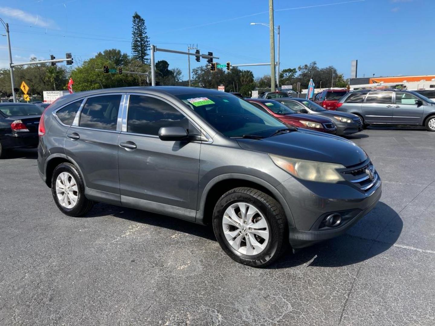 2012 GRAY HONDA CR-V EX (5J6RM3H57CL) with an 2.4L engine, Automatic transmission, located at 2929 9th St. West, Bradenton, 34205, (941) 242-2810, 27.473591, -82.570679 - Photo#0