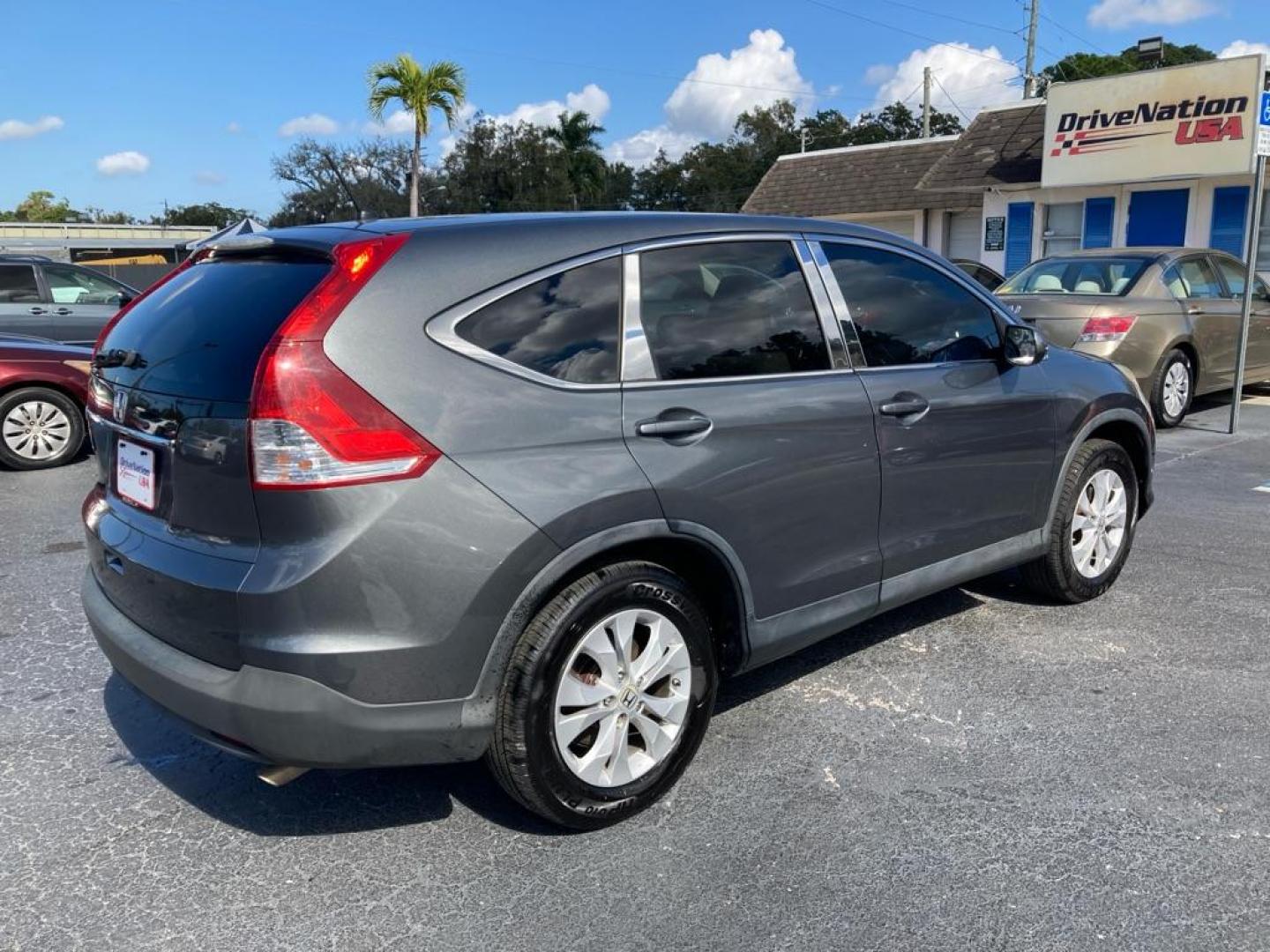 2012 GRAY HONDA CR-V EX (5J6RM3H57CL) with an 2.4L engine, Automatic transmission, located at 2929 9th St. West, Bradenton, 34205, (941) 242-2810, 27.473591, -82.570679 - Photo#2