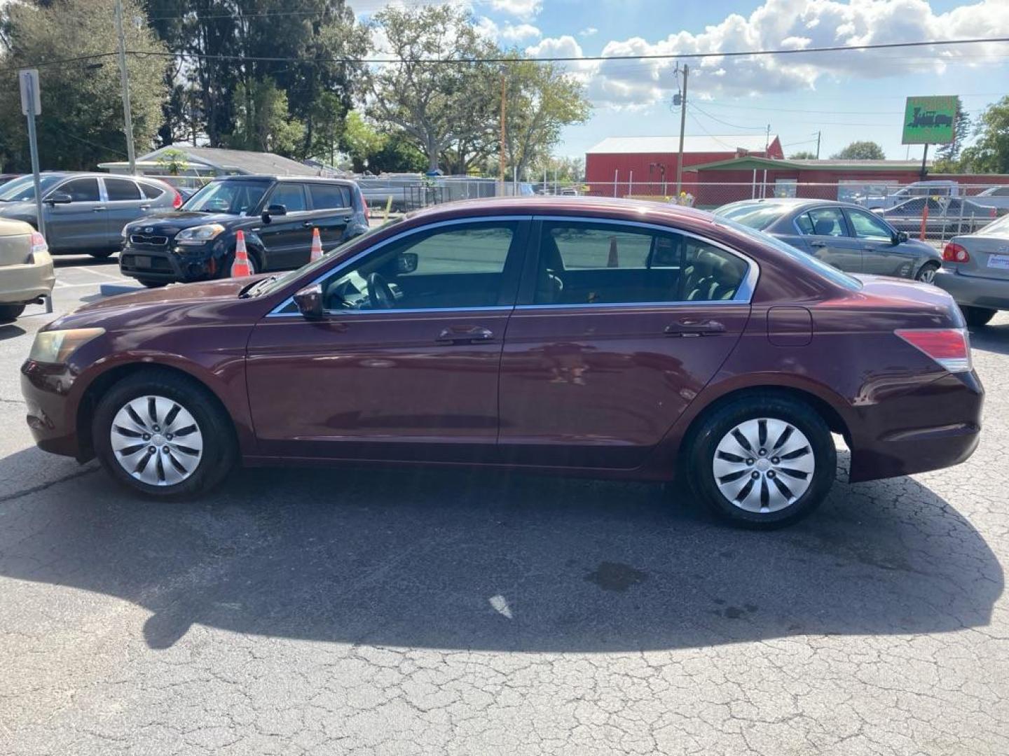 2010 MAROON HONDA ACCORD LX (1HGCP2F31AA) with an 2.4L engine, Automatic transmission, located at 2929 9th St. West, Bradenton, 34205, (941) 242-2810, 27.473591, -82.570679 - Photo#5