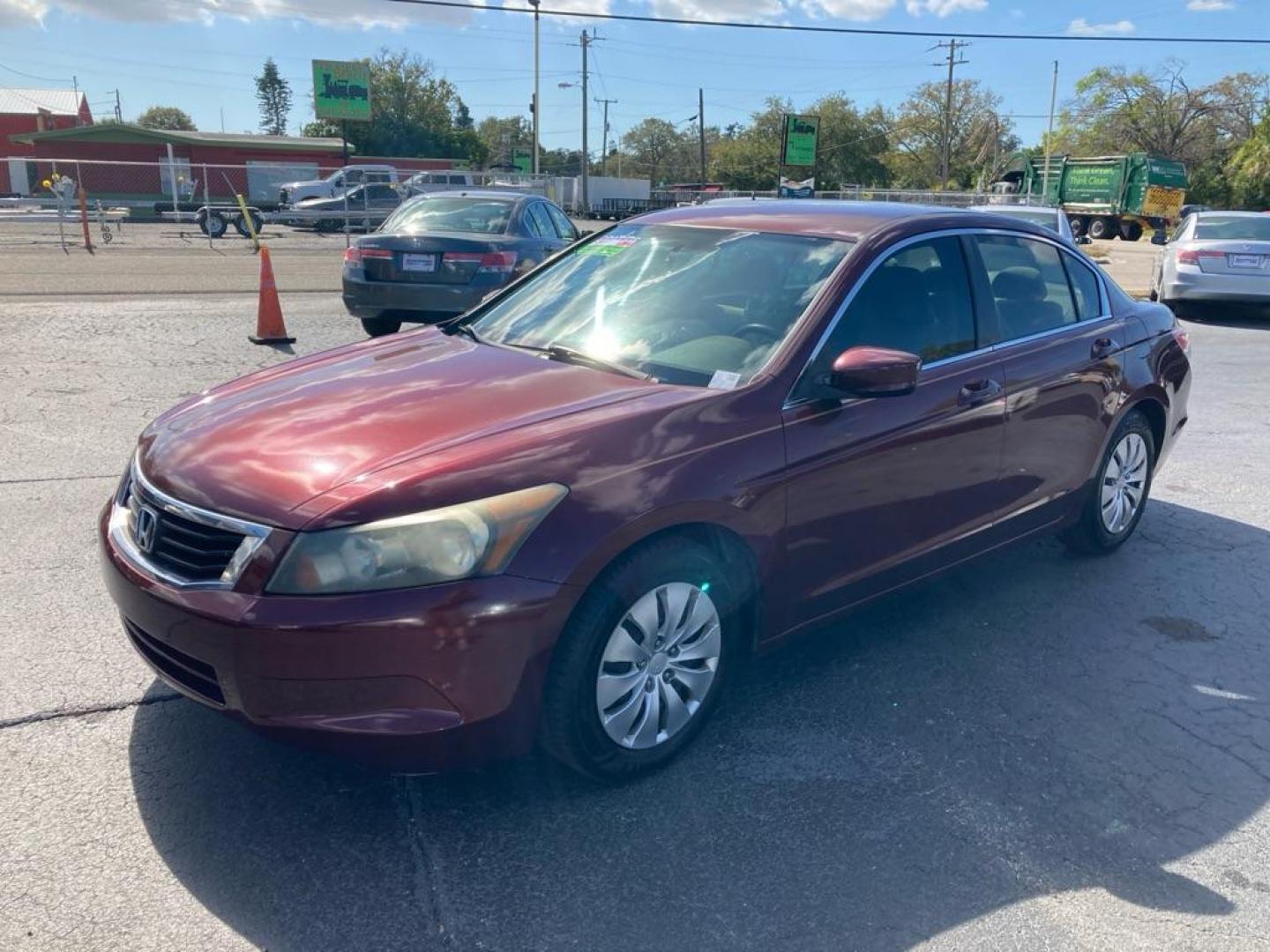 2010 MAROON HONDA ACCORD LX (1HGCP2F31AA) with an 2.4L engine, Automatic transmission, located at 2929 9th St. West, Bradenton, 34205, (941) 242-2810, 27.473591, -82.570679 - Photo#6