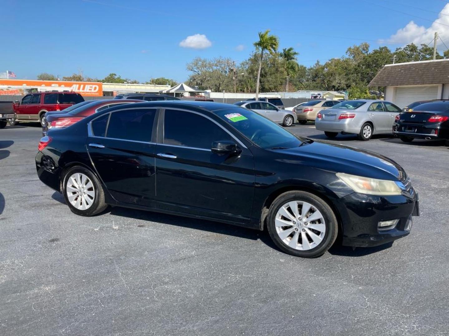 2015 BLACK HONDA ACCORD EX (1HGCR2F77FA) with an 2.4L engine, Continuously Variable transmission, located at 2929 9th St. West, Bradenton, 34205, (941) 242-2810, 27.473591, -82.570679 - Photo#0