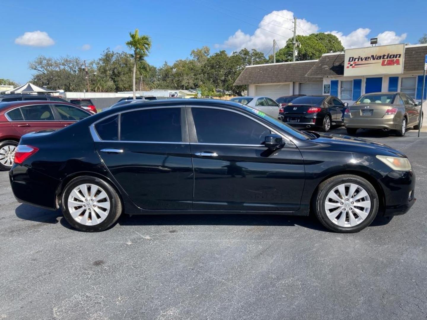 2015 BLACK HONDA ACCORD EX (1HGCR2F77FA) with an 2.4L engine, Continuously Variable transmission, located at 2929 9th St. West, Bradenton, 34205, (941) 242-2810, 27.473591, -82.570679 - Photo#1