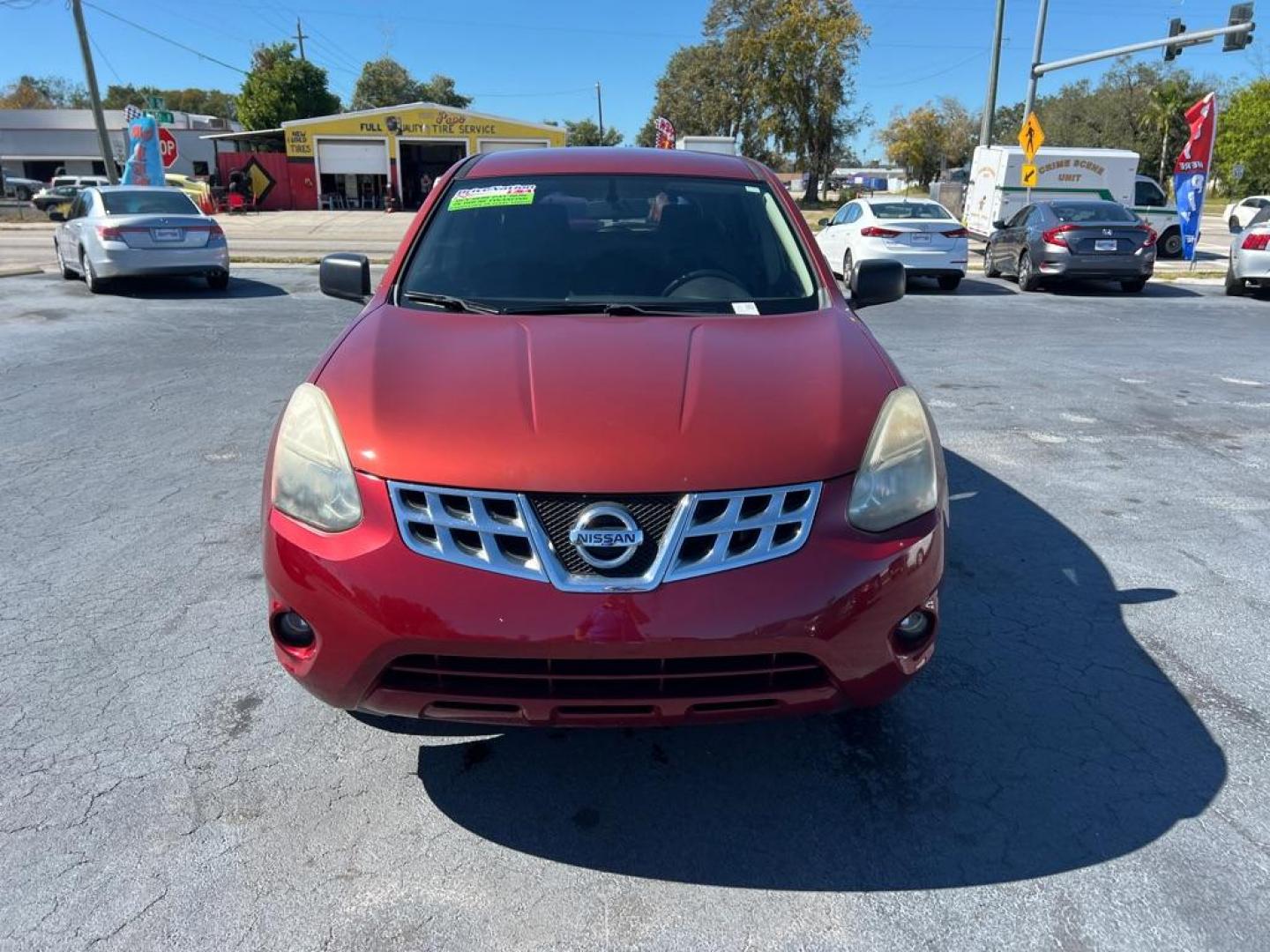 2015 RED NISSAN ROGUE SELECT S (JN8AS5MTXFW) with an 2.5L engine, Continuously Variable transmission, located at 2929 9th St. West, Bradenton, 34205, (941) 242-2810, 27.473591, -82.570679 - Photo#2